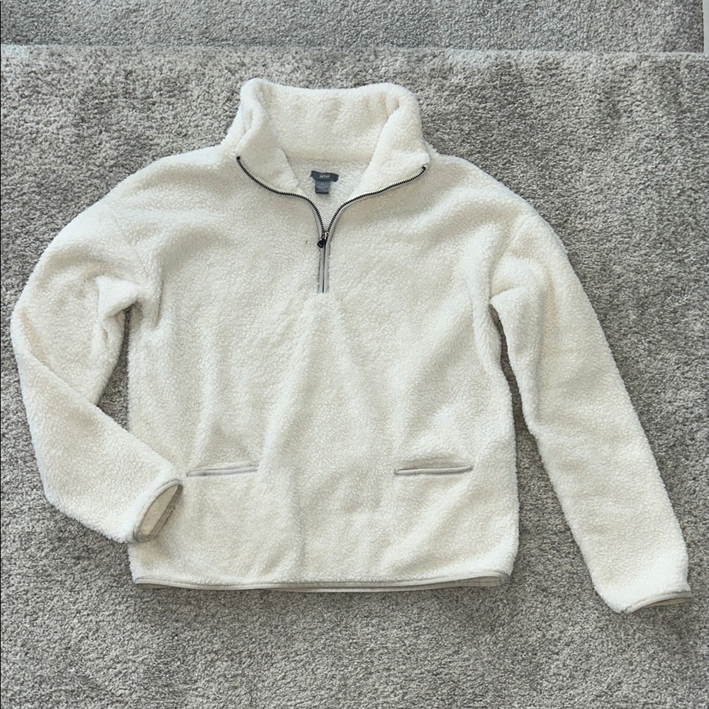 Aerie Cozy Creamy White Fleece Pullover